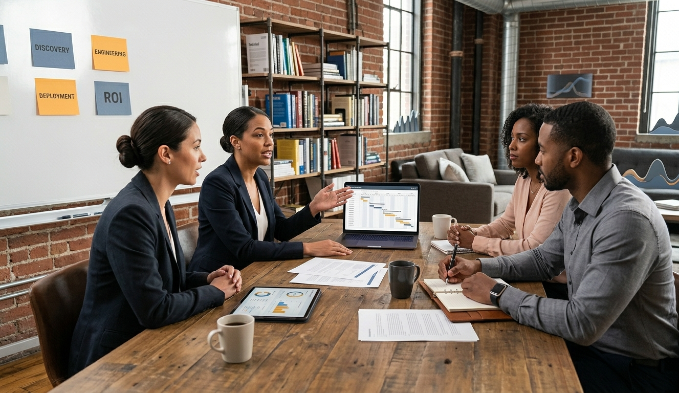Business strategy discussion and planning session